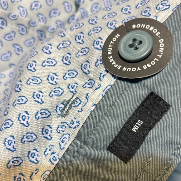 NWT Bonobos Men's Blue Chinos 32/34 - Picture 9 of 11
